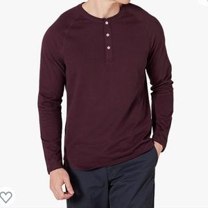 Amazon Essentials Men's Slim-Fit Long-Sleeve Henley Shirt